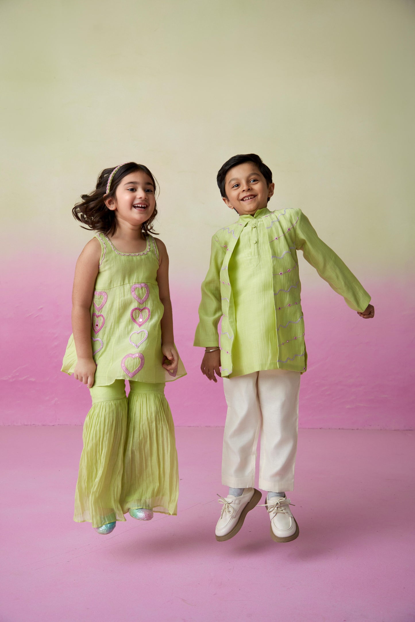 Lime Wire Kurta Sets