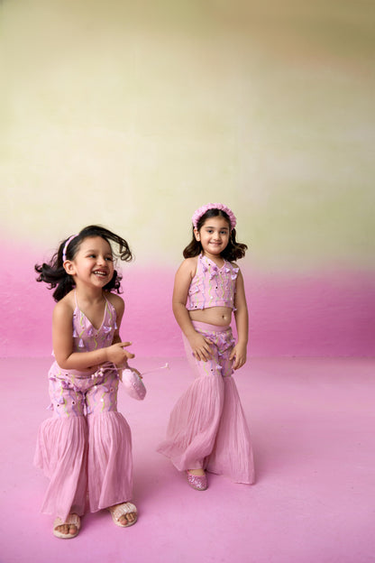 Petal Pink Sharara Set