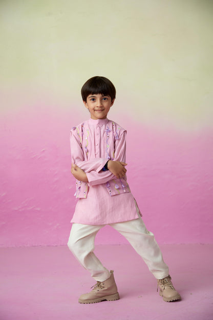 Little Explorer Kurta Jacket Set