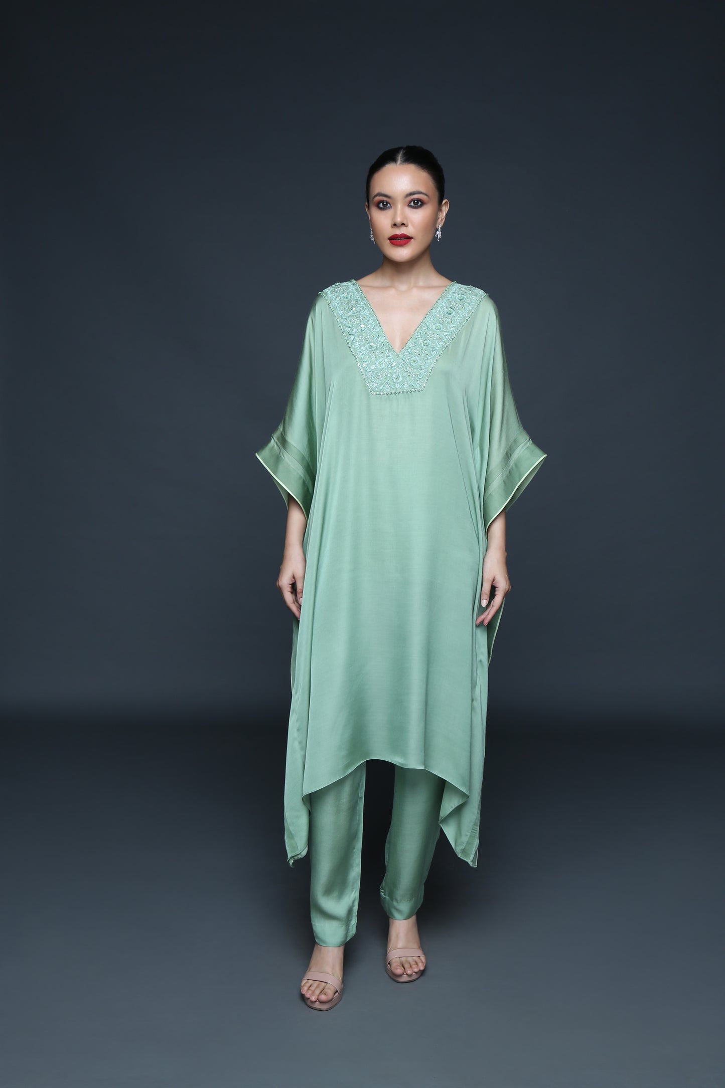 Fern Green Kaftaan Set