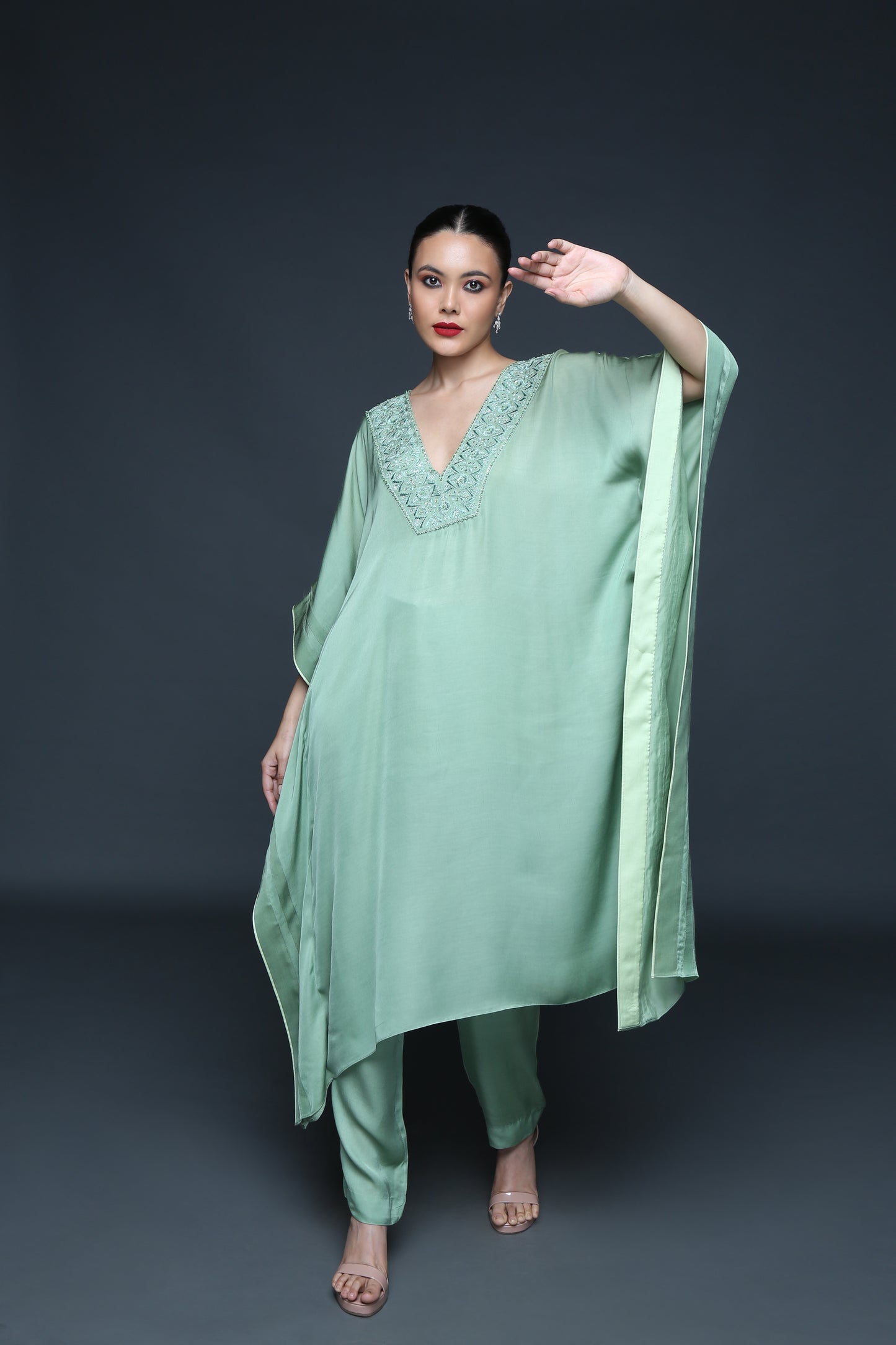 Fern Green Kaftaan Set