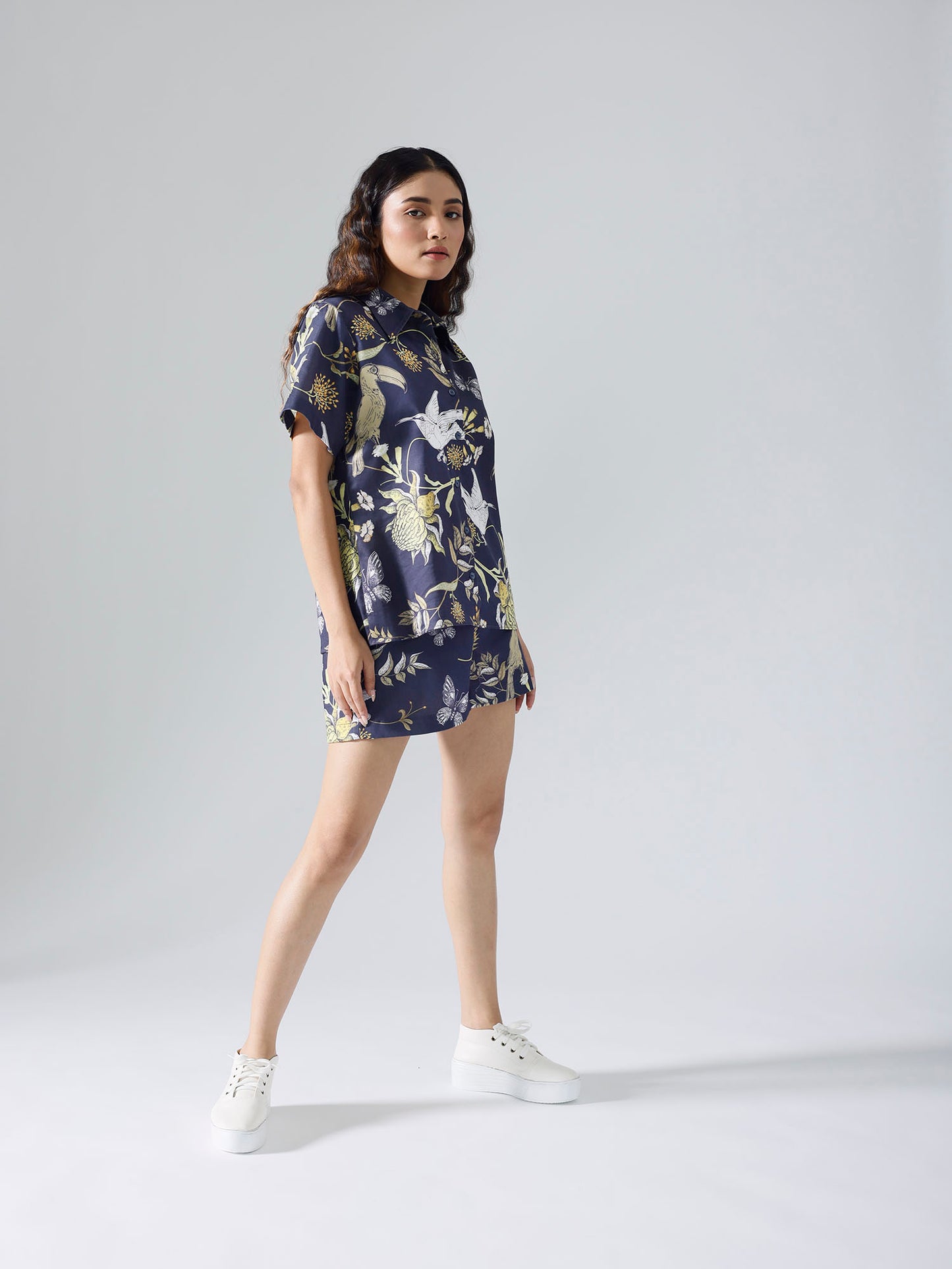 Toucan navy shorts set