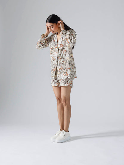 Garden ivory blazer Shirts with shorts