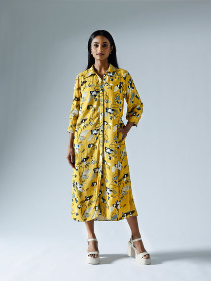 Vivid yellow Shirts dress