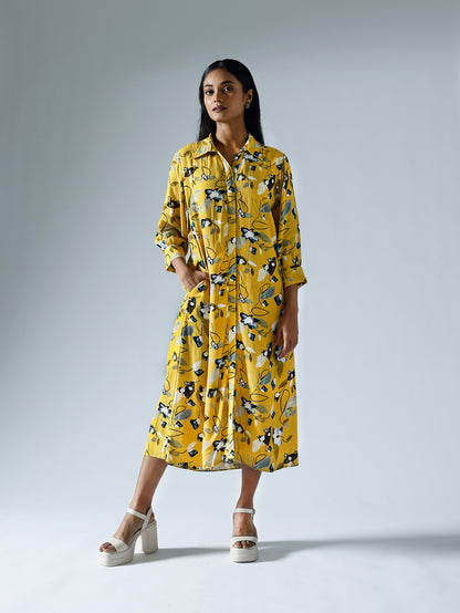 Vivid yellow Shirts dress