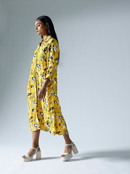 Vivid yellow Shirts dress