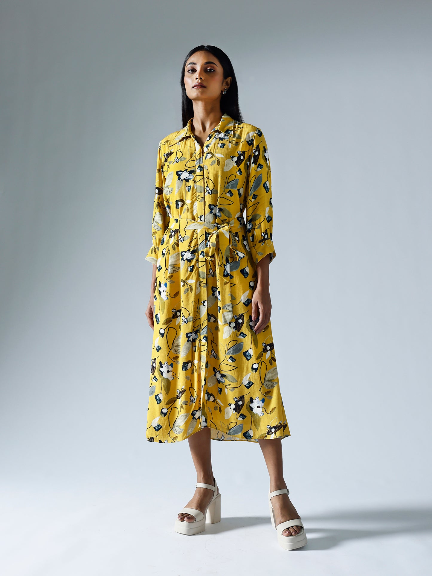 Vivid yellow Shirts dress