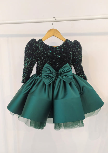 Green Sequined Dress