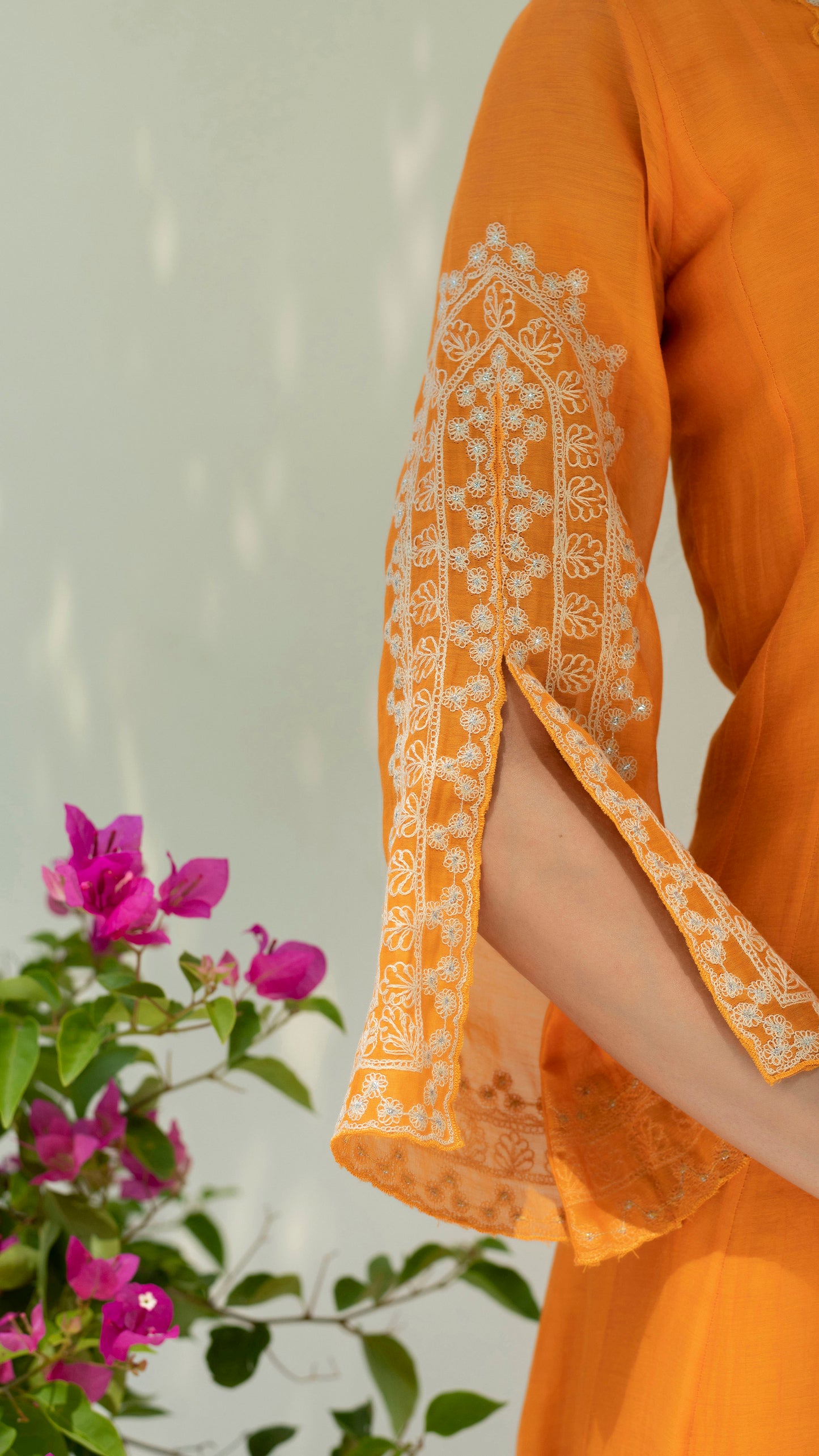 Dastak Anarkali Set - Burnt Orange