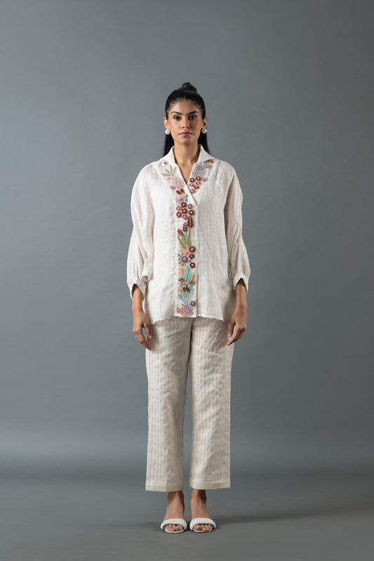 Ivory Anti-Fit Indo Western Kurta Sets