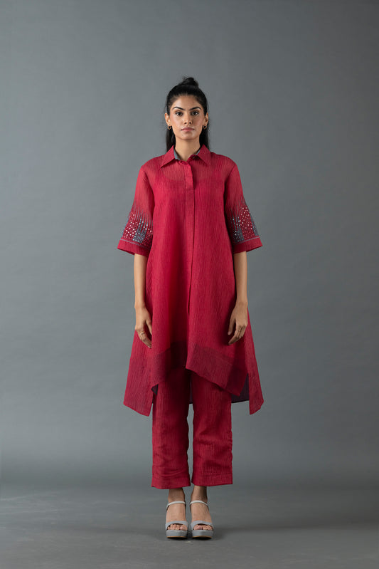 Maroon A Kurta Sets