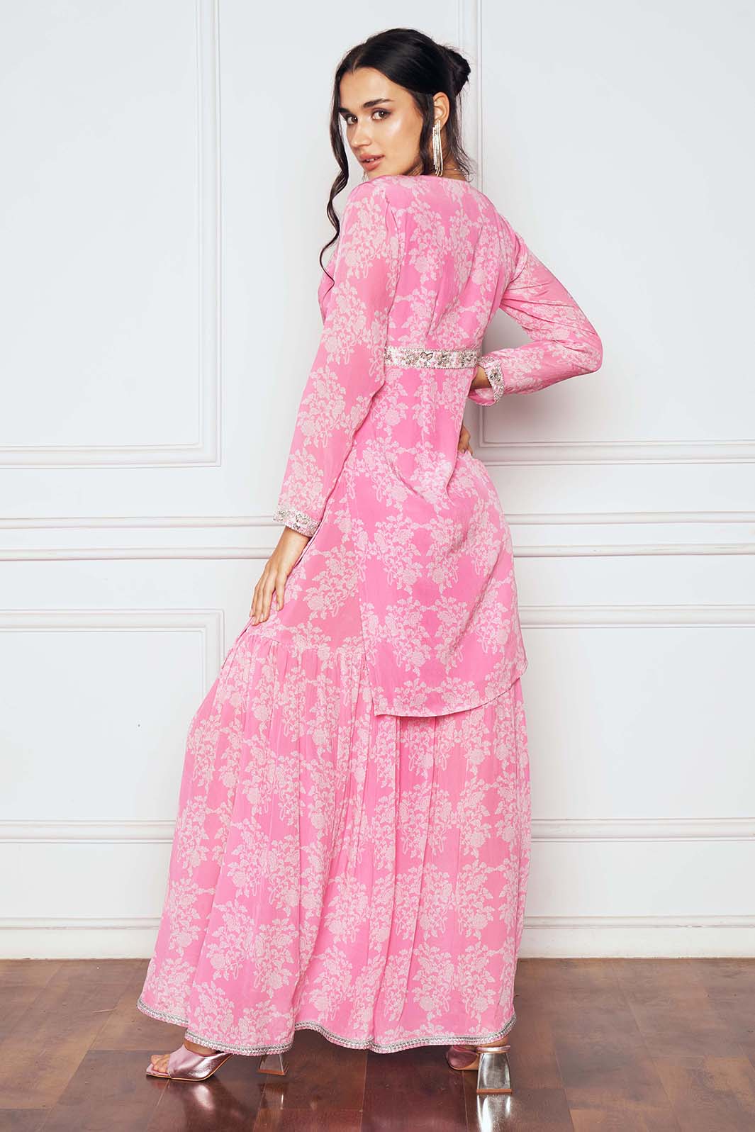 PINK KURTA & SHARARA