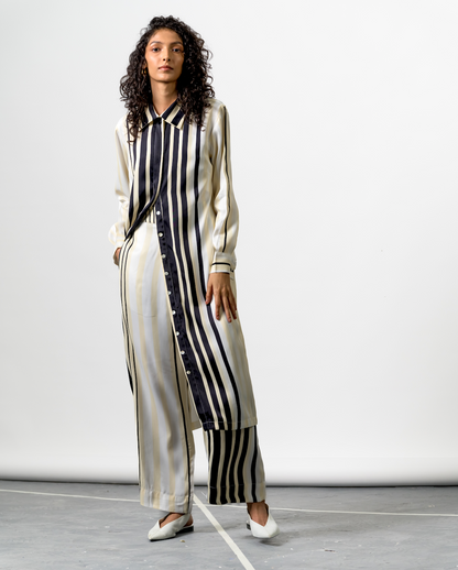 BW STRIPES STFT KURTA