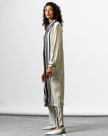 BW STRIPES STFT KURTA