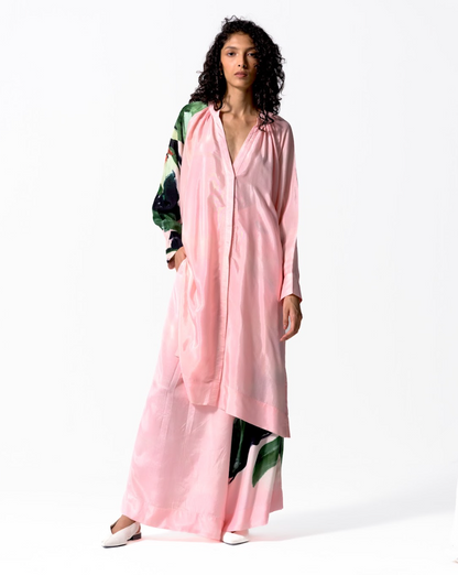 BUD GATHERED DRESS (SILK)