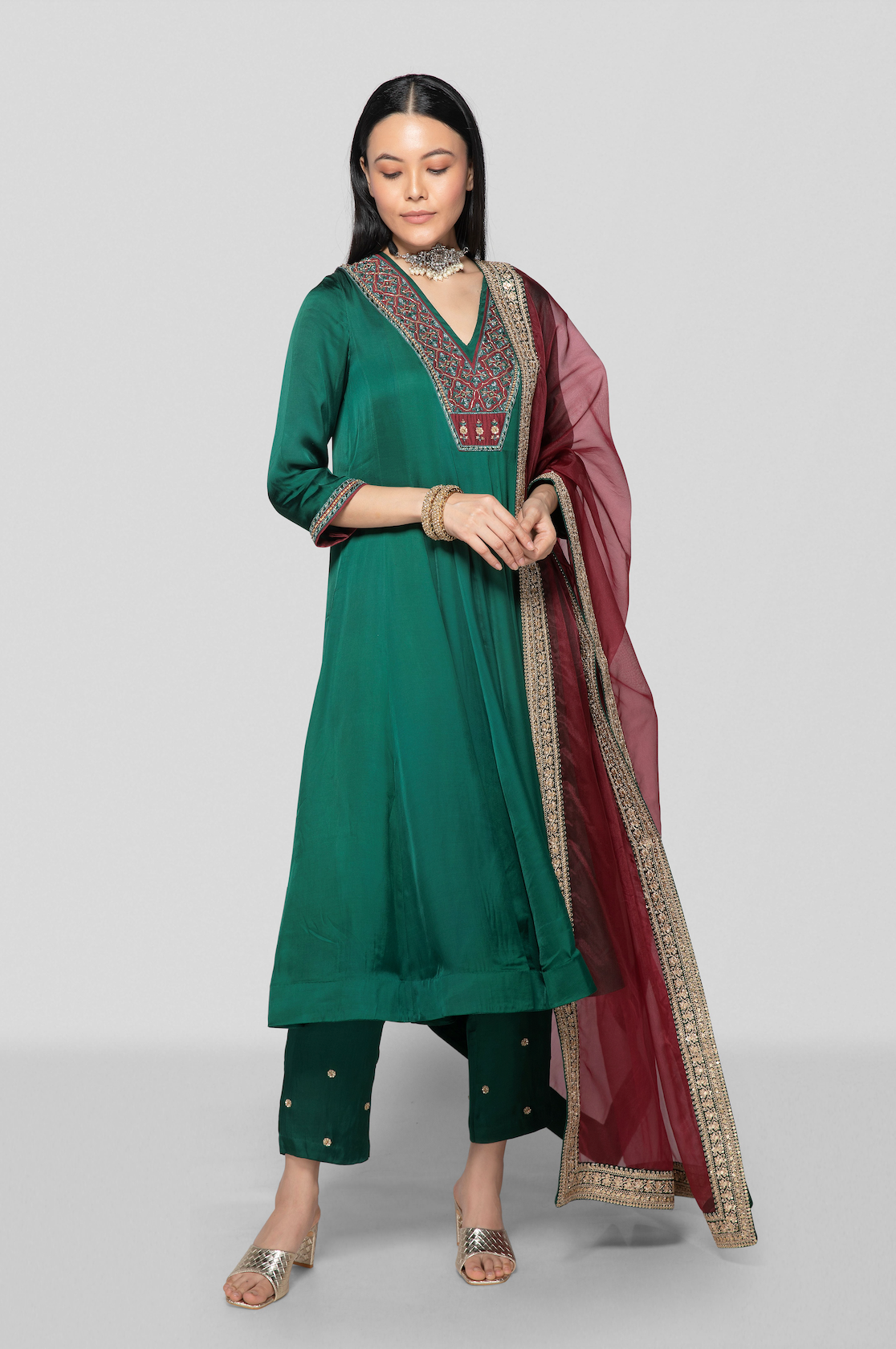 Emerald Green Kurta Set