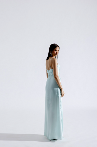 Elsa Draped Cutout Dress