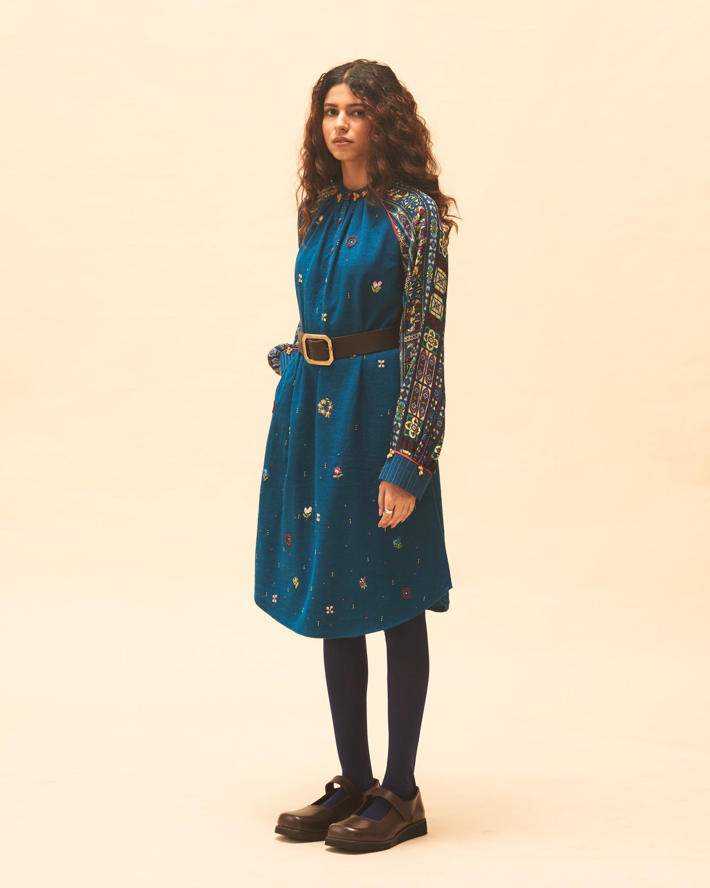 Indigo Embroidered Tunic