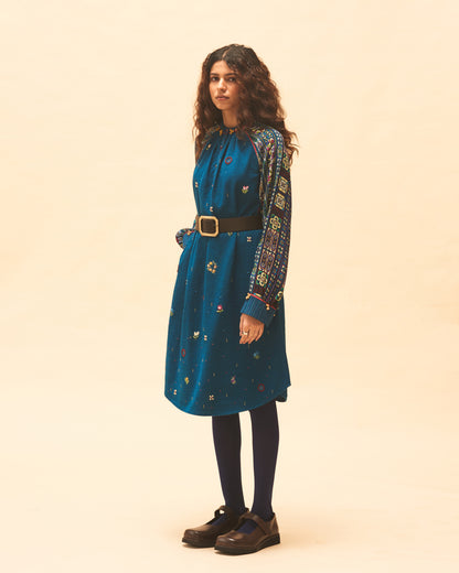 Indigo Embroidered Tunic