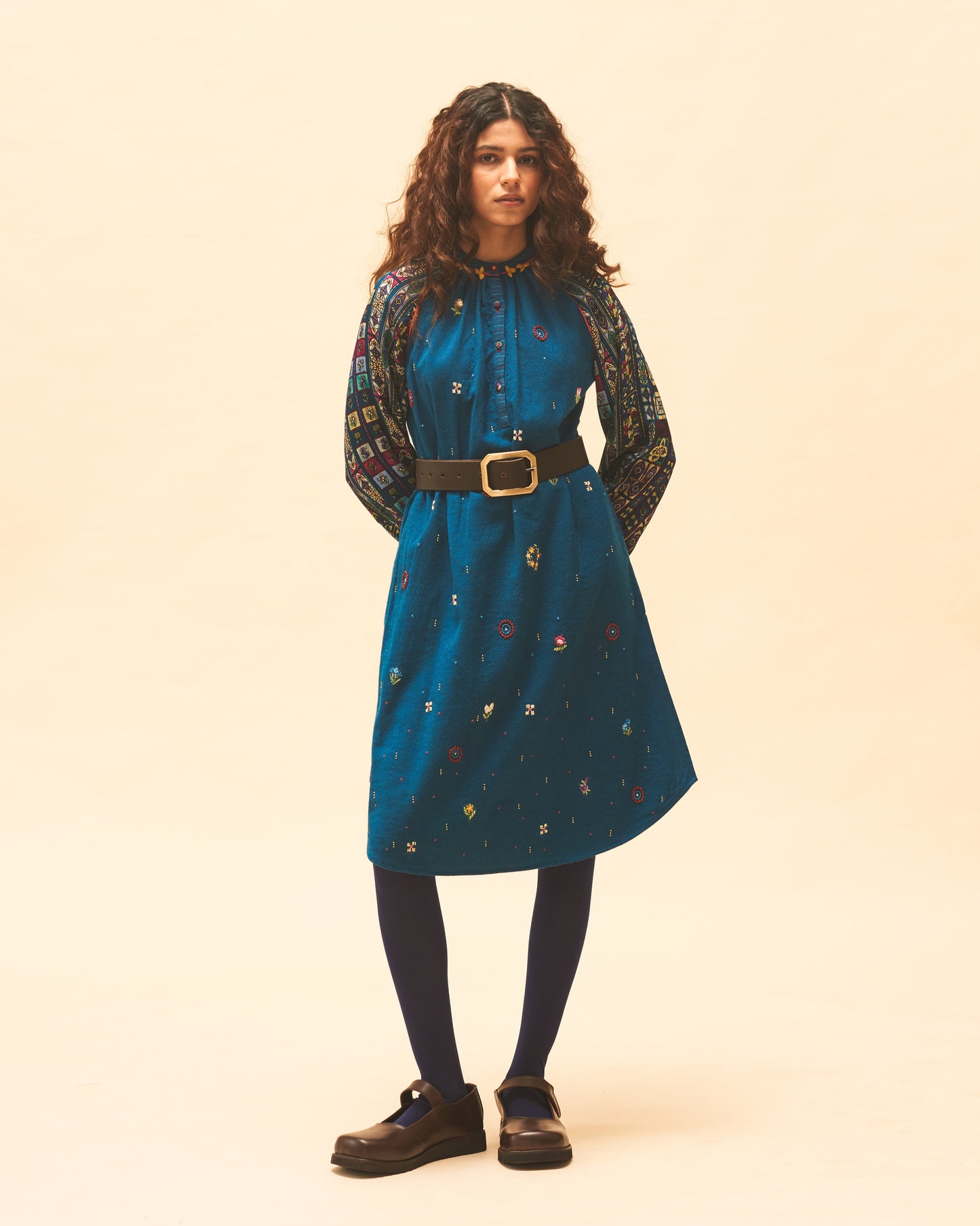 Indigo Embroidered Tunic