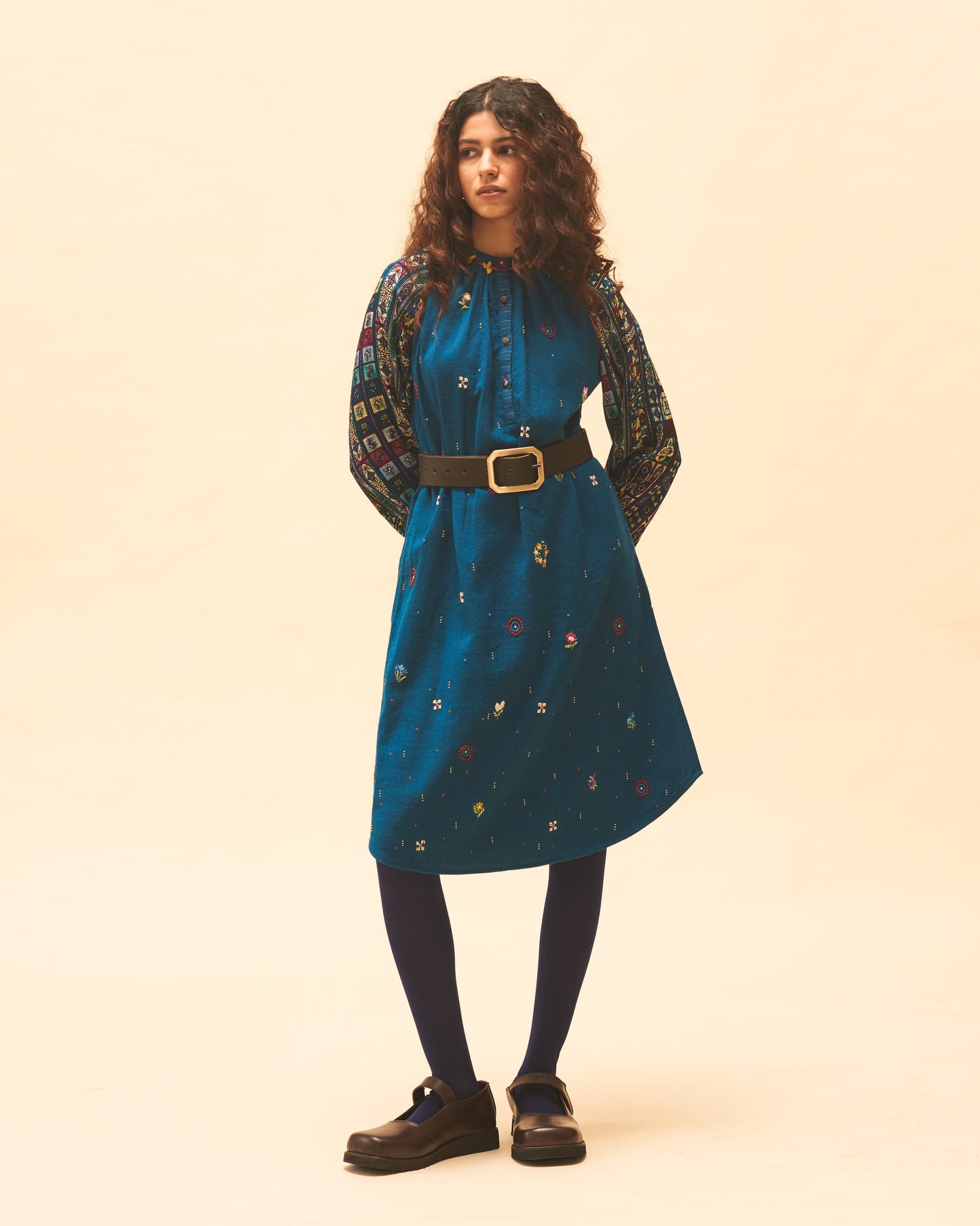 Indigo Embroidered Tunic