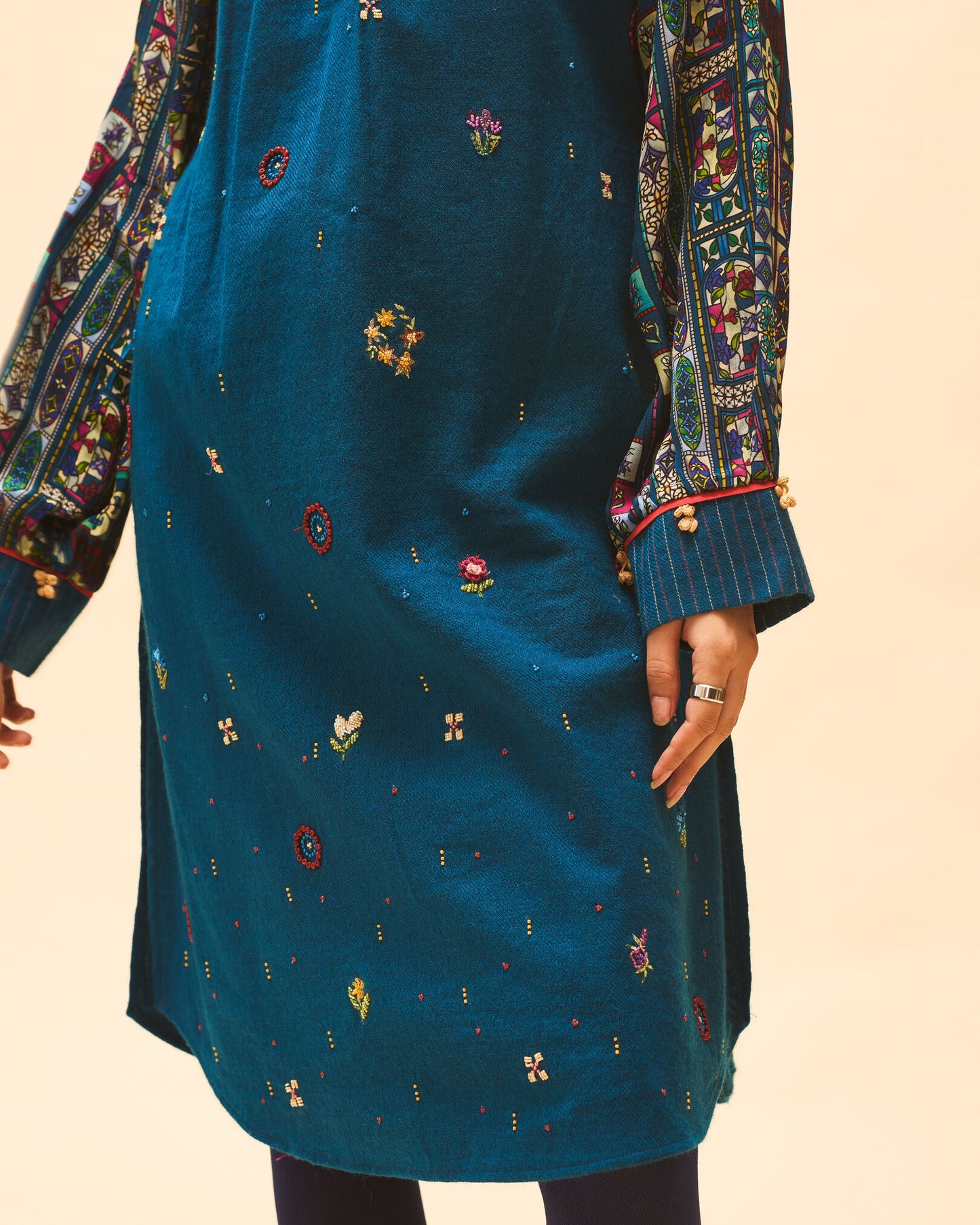 Indigo Embroidered Tunic