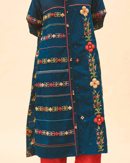 Indigo Applique Kurta