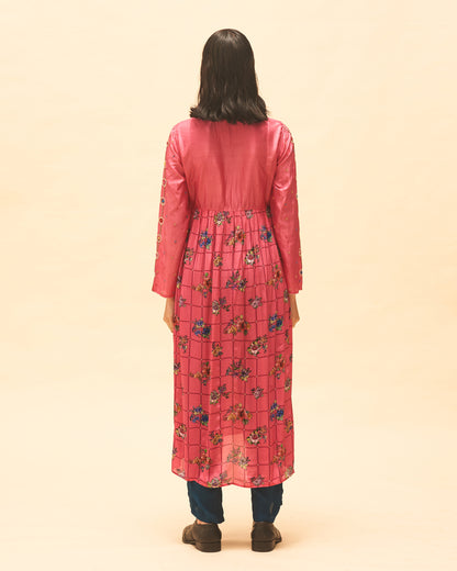 Fuchsia Gathered Kurta