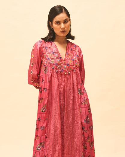 Fuchsia Gathered Kurta